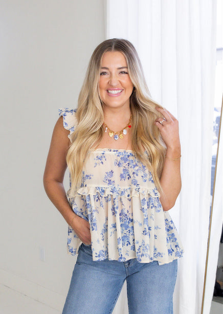 Etienne Floral Top product view