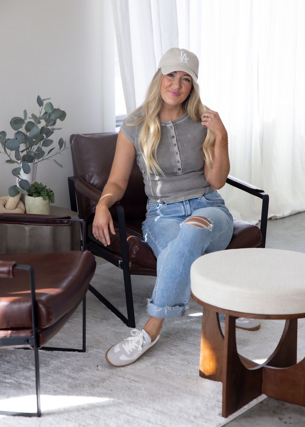 Leigh Henley Ribbed Top