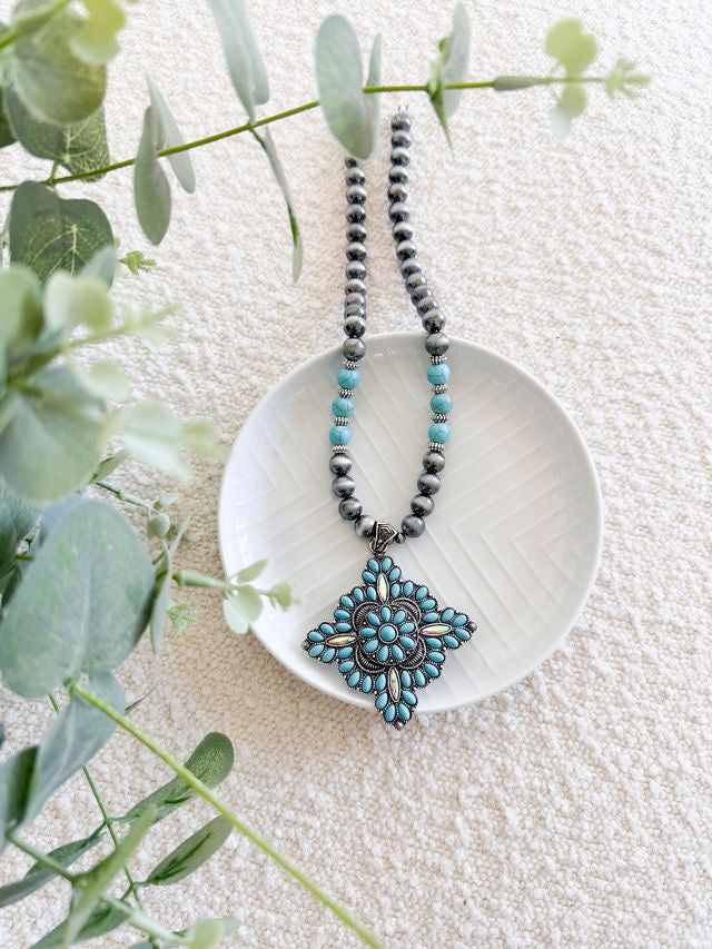 image of Salley Beaded Necklace Set