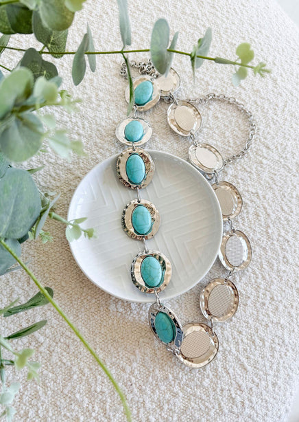 Turquoise Metal Belt product view