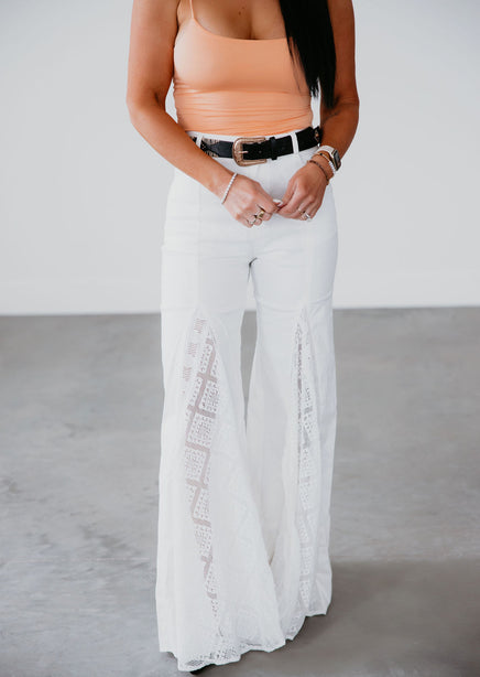 Ryver Lace Wide Leg Jeans