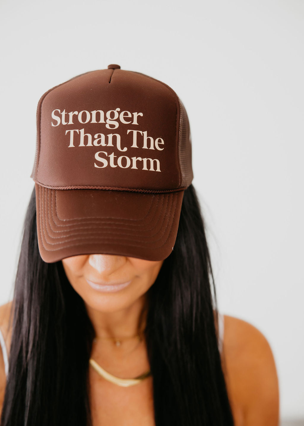 image of Stronger than the Storm Trucker Hat