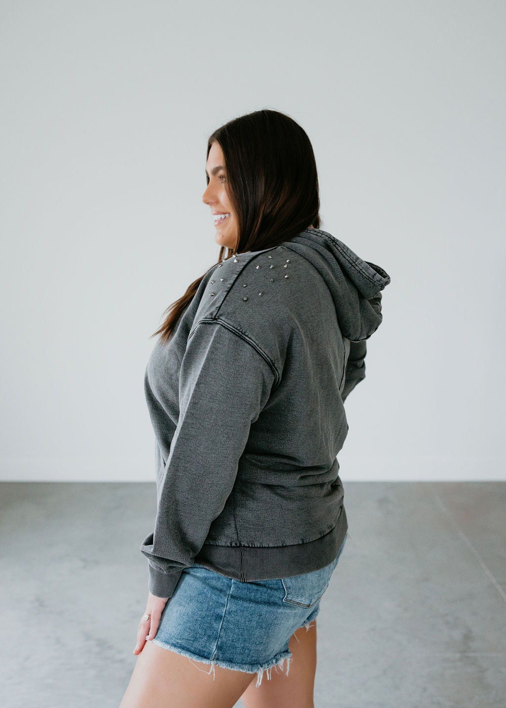 East Studded Hoodie by Lily & Lottie