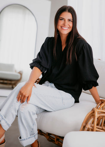 Loraine Balloon Sleeve Blouse