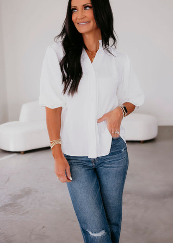 Loraine Balloon Sleeve Blouse