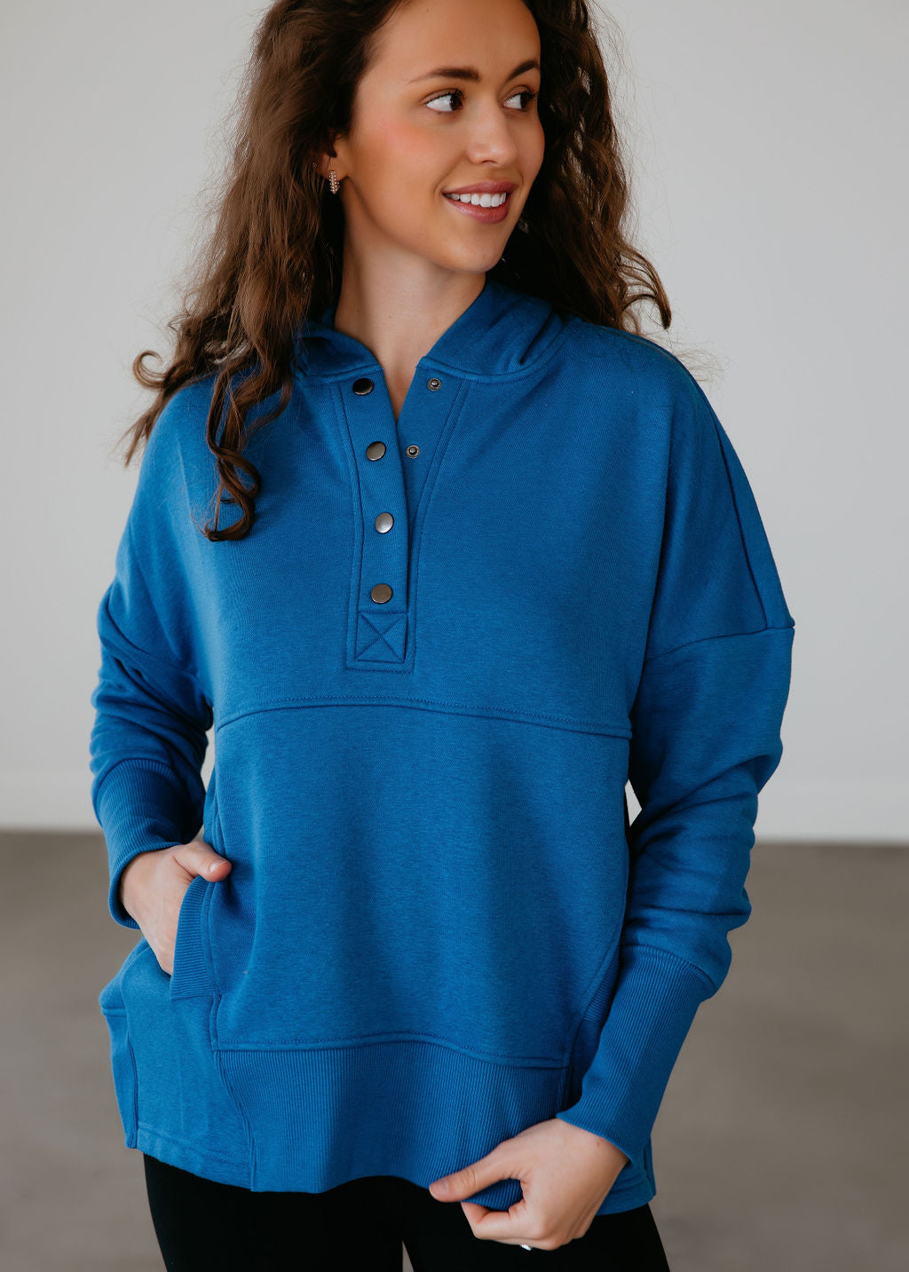 image of Annika Quarter Snap Hoodie