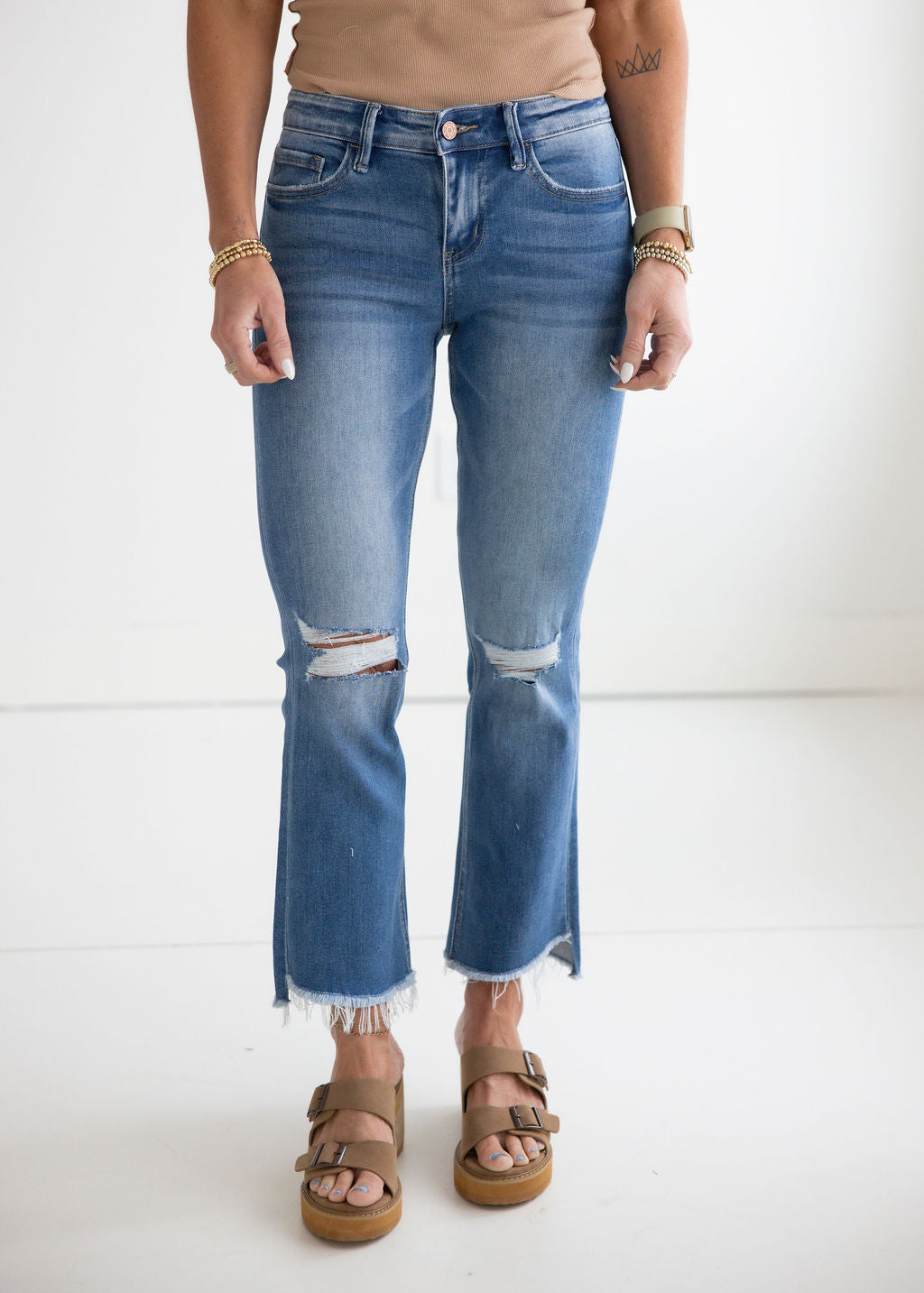 image of Wade Vervet Kick Flare Jean