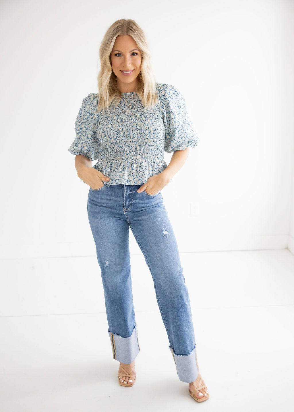 Morgen Smocked Top