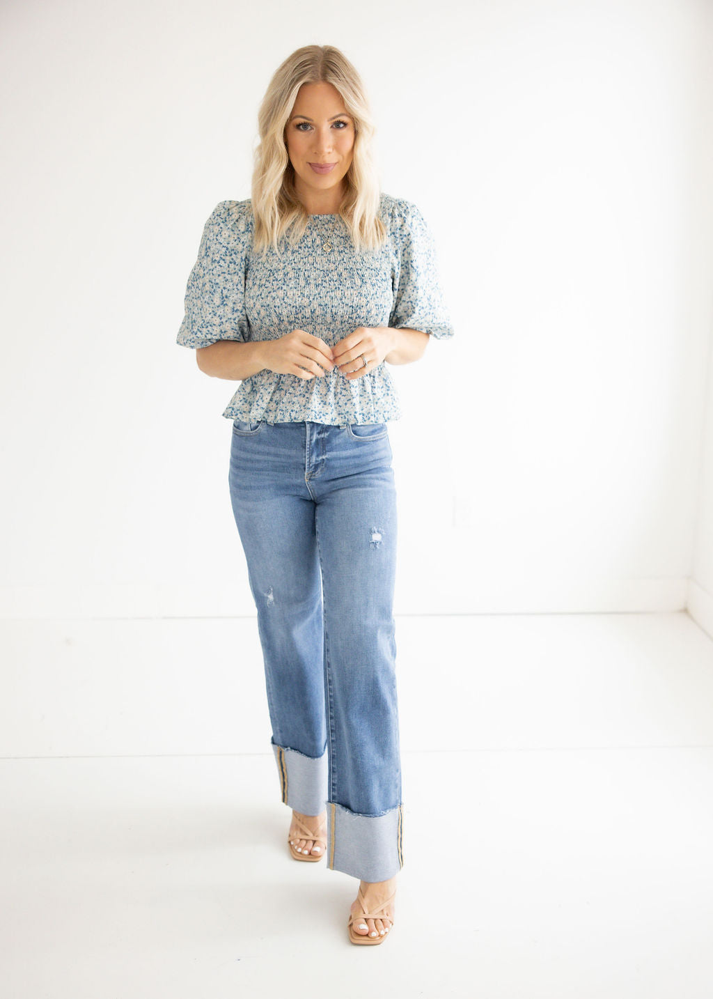 Morgen Smocked Top