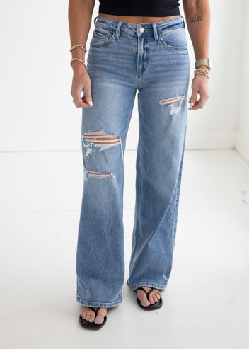 Kenny Vervet Wide Leg Jeans