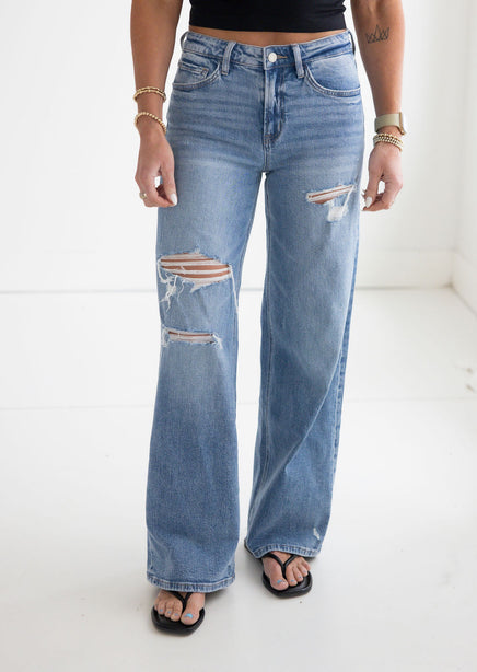 Kenny Vervet Wide Leg Jeans product view