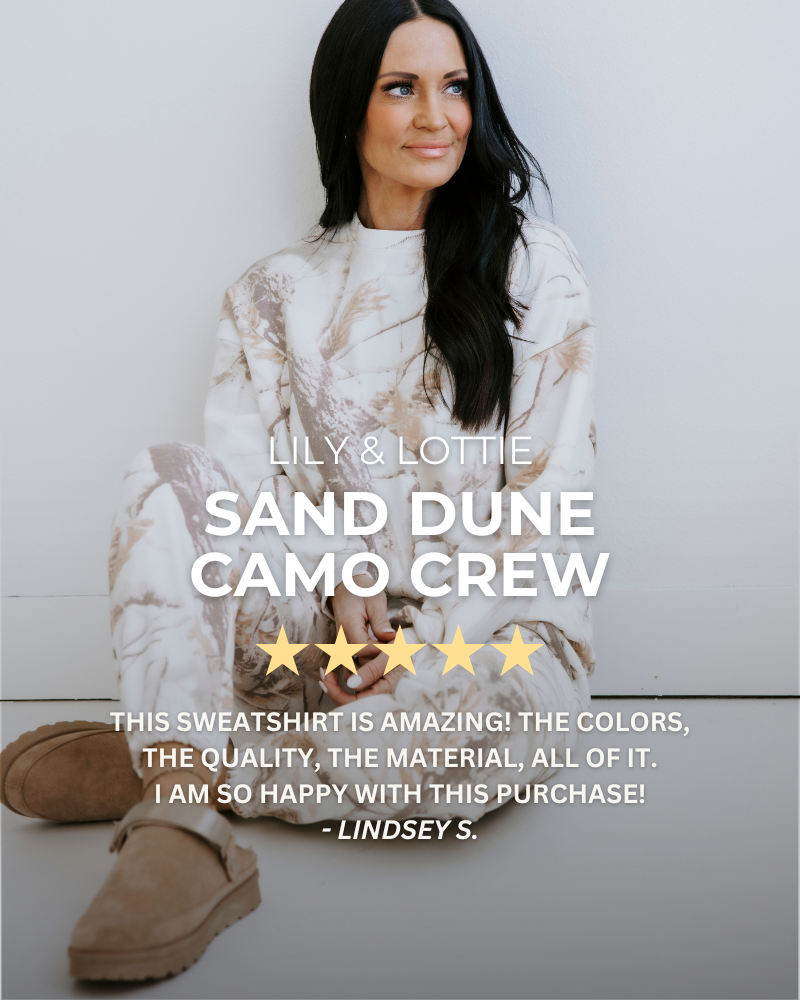 Lily & Lottie Sand Dune Camo Crew