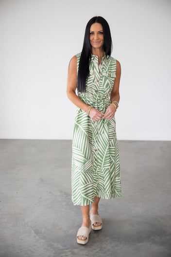 Erin Collared Midi Dress