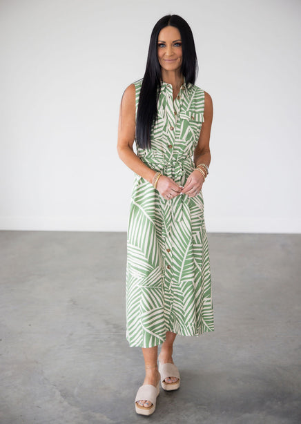 Erin Collared Midi Dress product view
