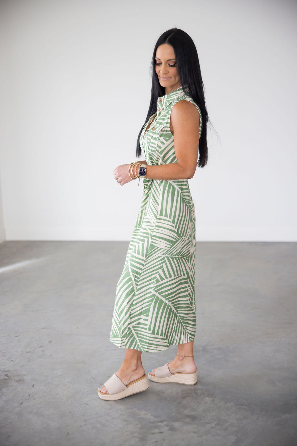 Erin Collared Midi Dress