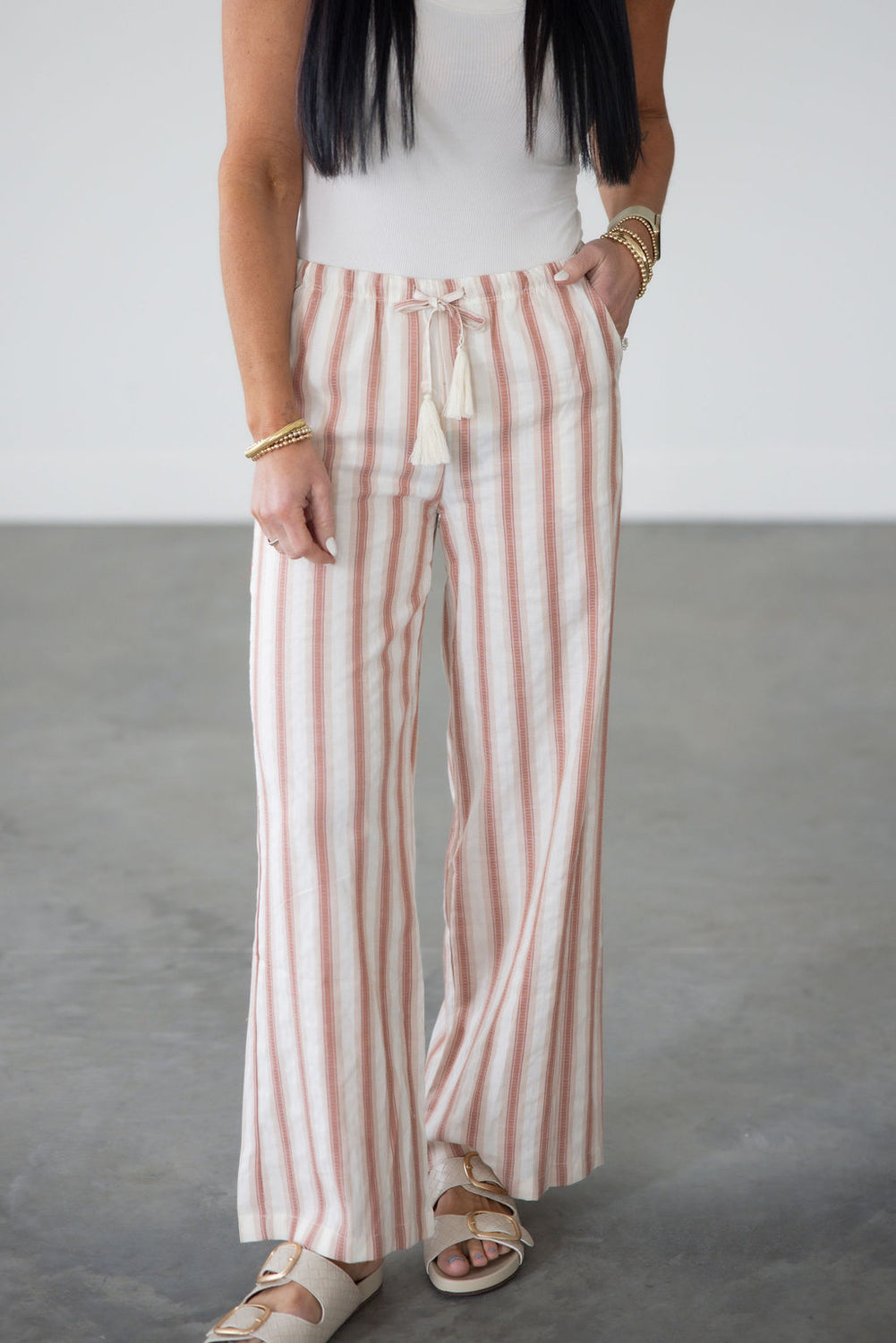 Wilder Striped Linen Pants