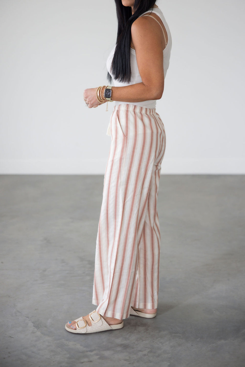 Wilder Striped Linen Pants