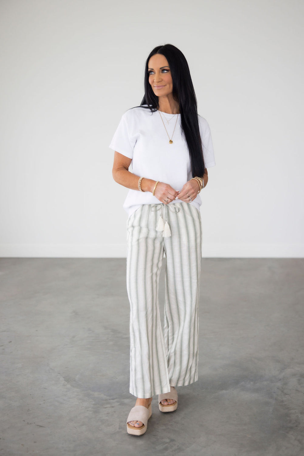 Wilder Striped Linen Pants