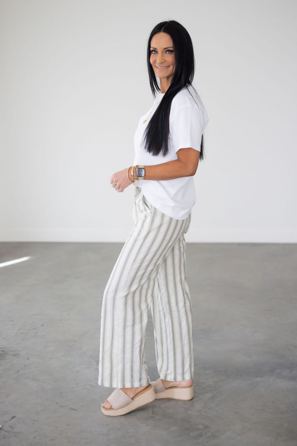 Wilder Striped Linen Pants