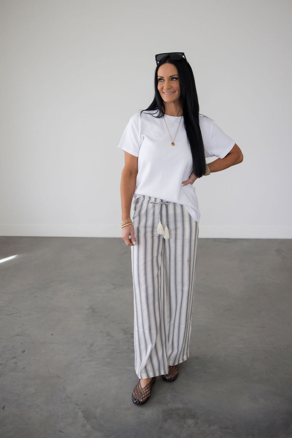 Wilder Striped Linen Pants