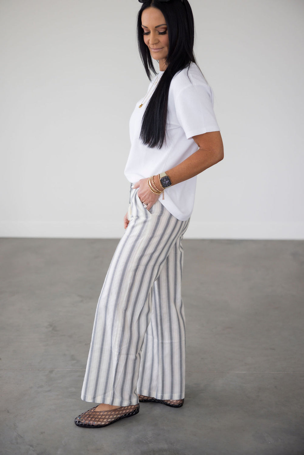 Wilder Striped Linen Pants