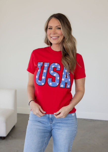 USA Stars Graphic Tee product view