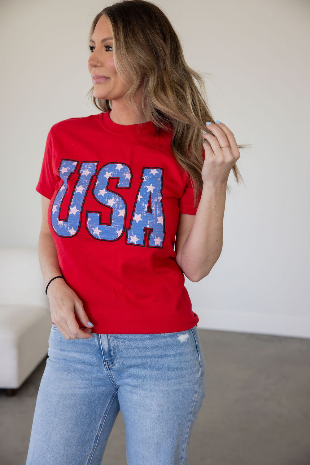 USA Stars Graphic Tee