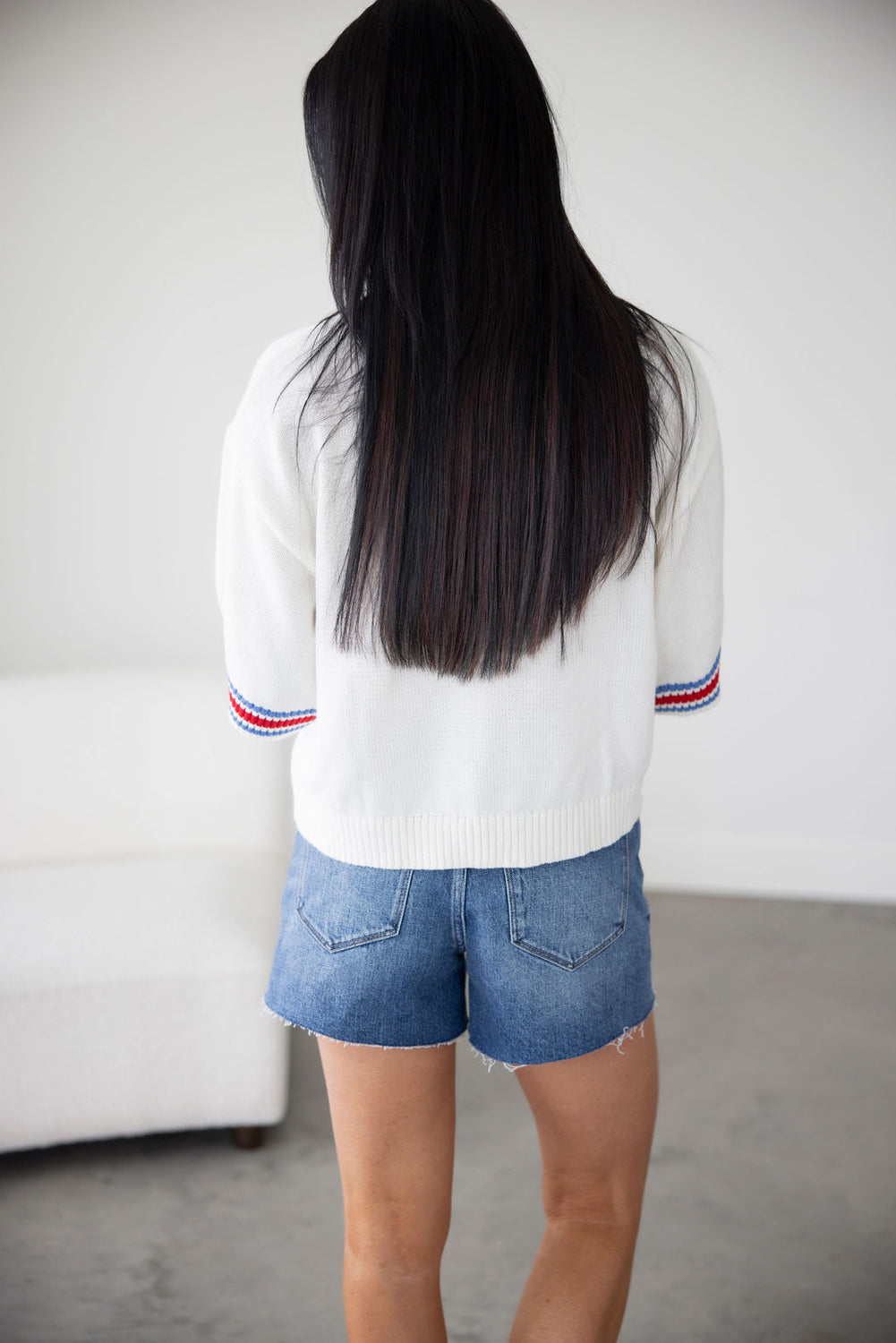 Patriotic Dog Knit Top