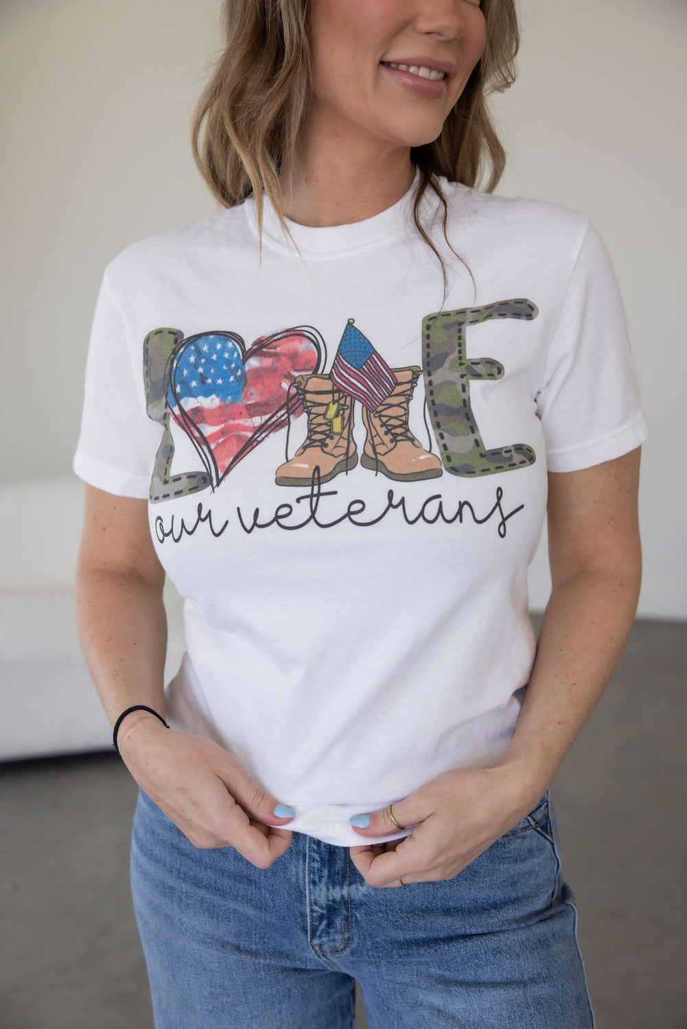 Love Our Veterans Graphic Tee