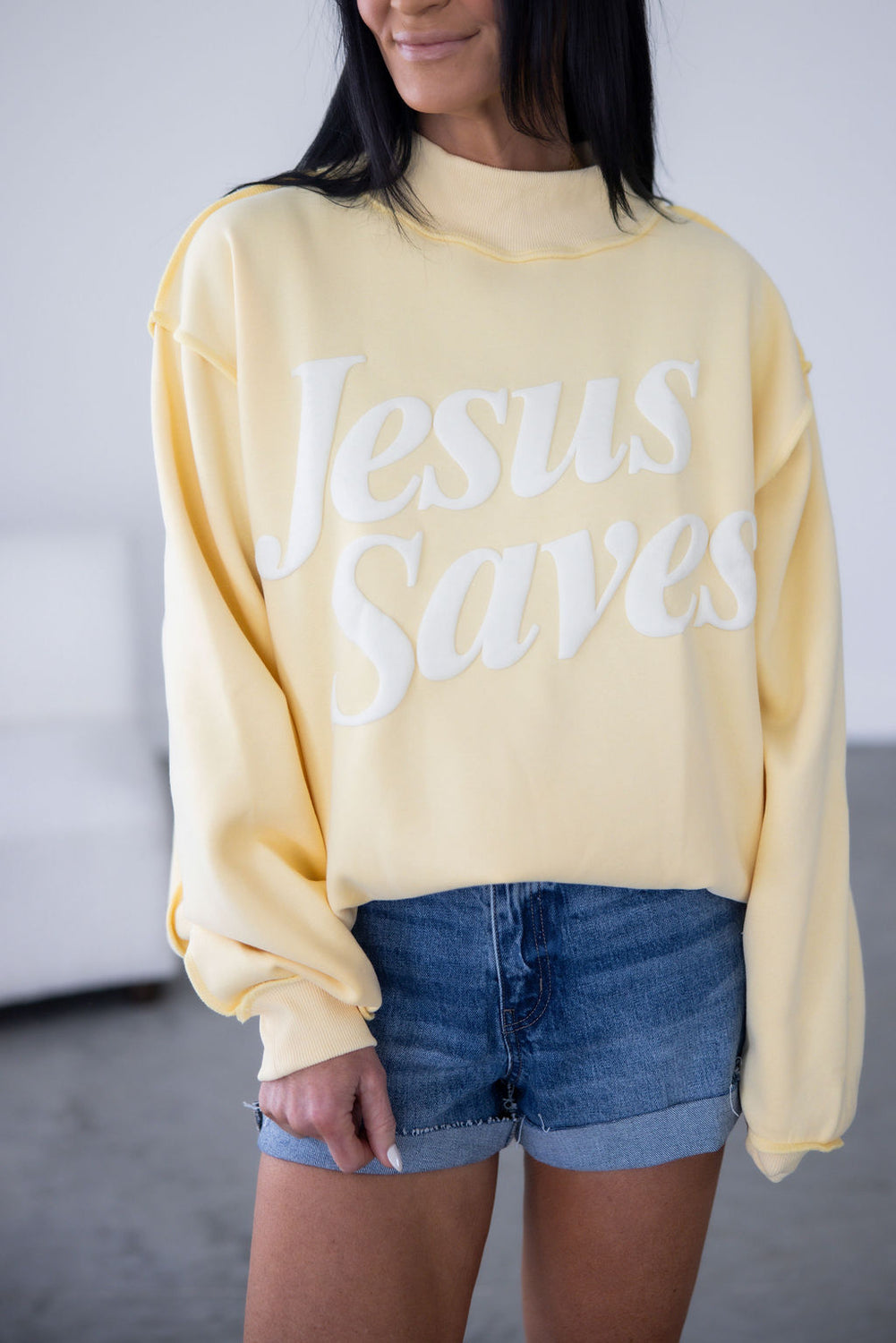 Jesus Saves Graphic Pullover