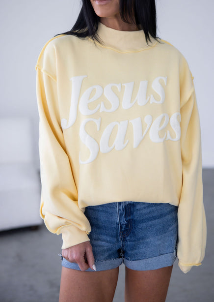 Jesus Saves Graphic Pullover product view