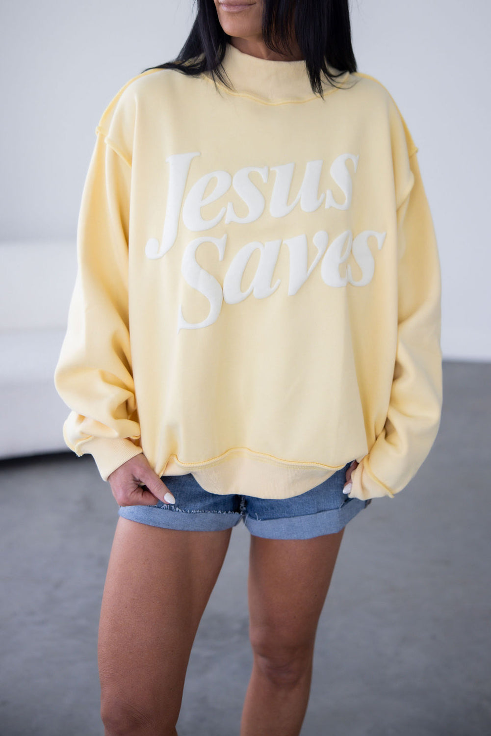 Jesus Saves Graphic Pullover