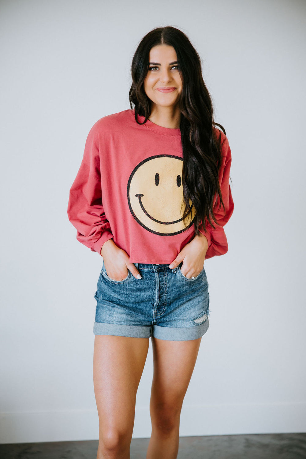 Smiley Long Sleeve Top