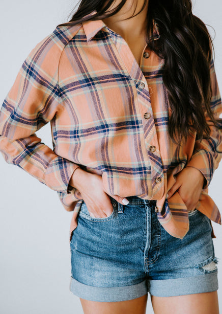 Tammy Plaid Top