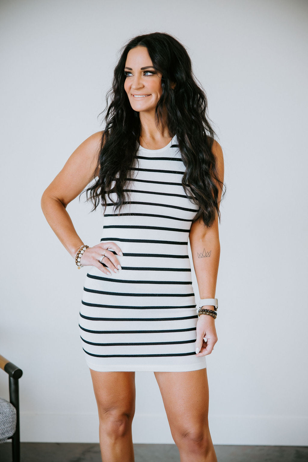image of Weslie Striped Dress