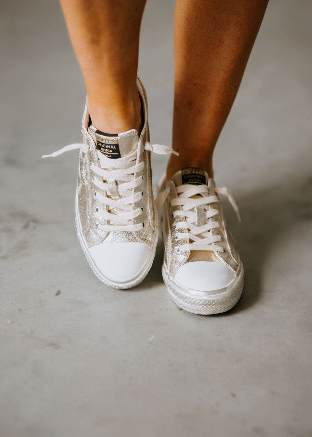 Shine Leather Sneakers