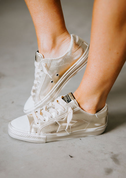Shine Leather Sneakers