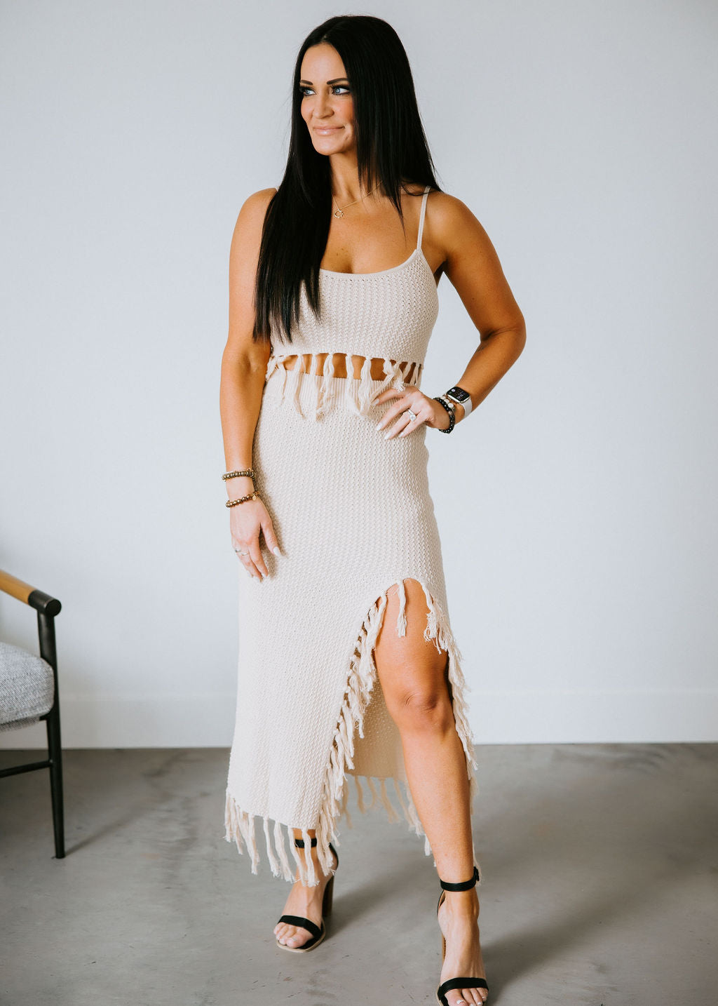 Sundown Tassel Midi Skirt