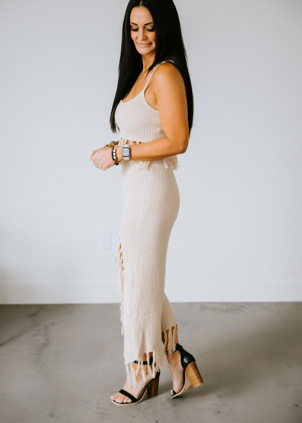 Sundown Tassel Midi Skirt