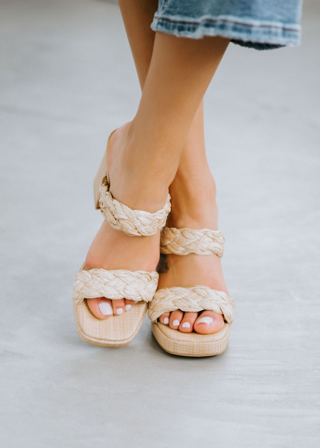 Chloe Raffia Sandals