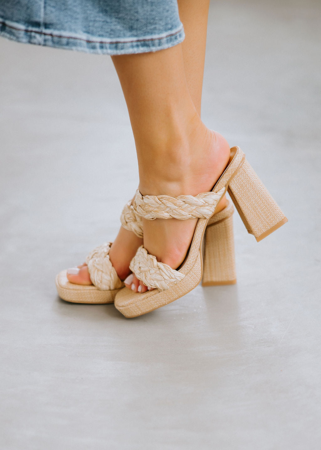 Chloe Raffia Sandals