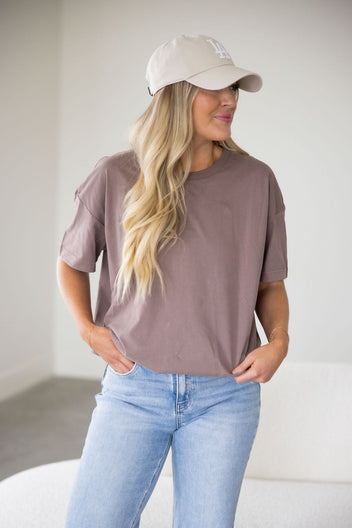 Veblen Oversized Tee by Lily & Lottie
