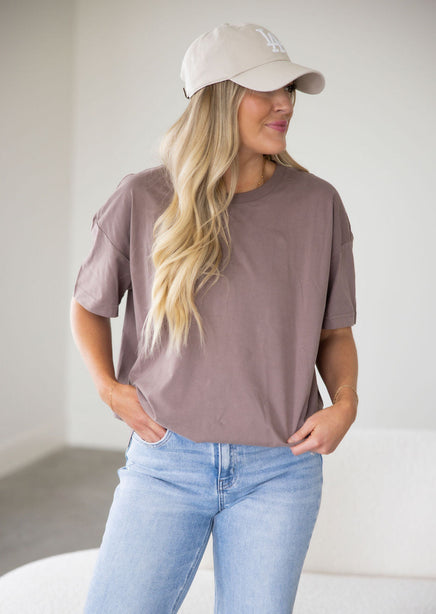 Veblen Oversized Tee by Lily & Lottie product view