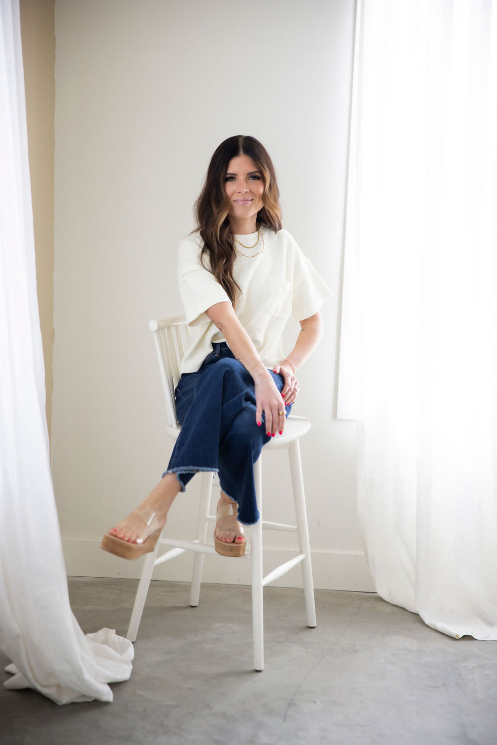 Jersie Ribbed Knit Tee