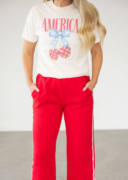 America Cherry Graphic Tee product view