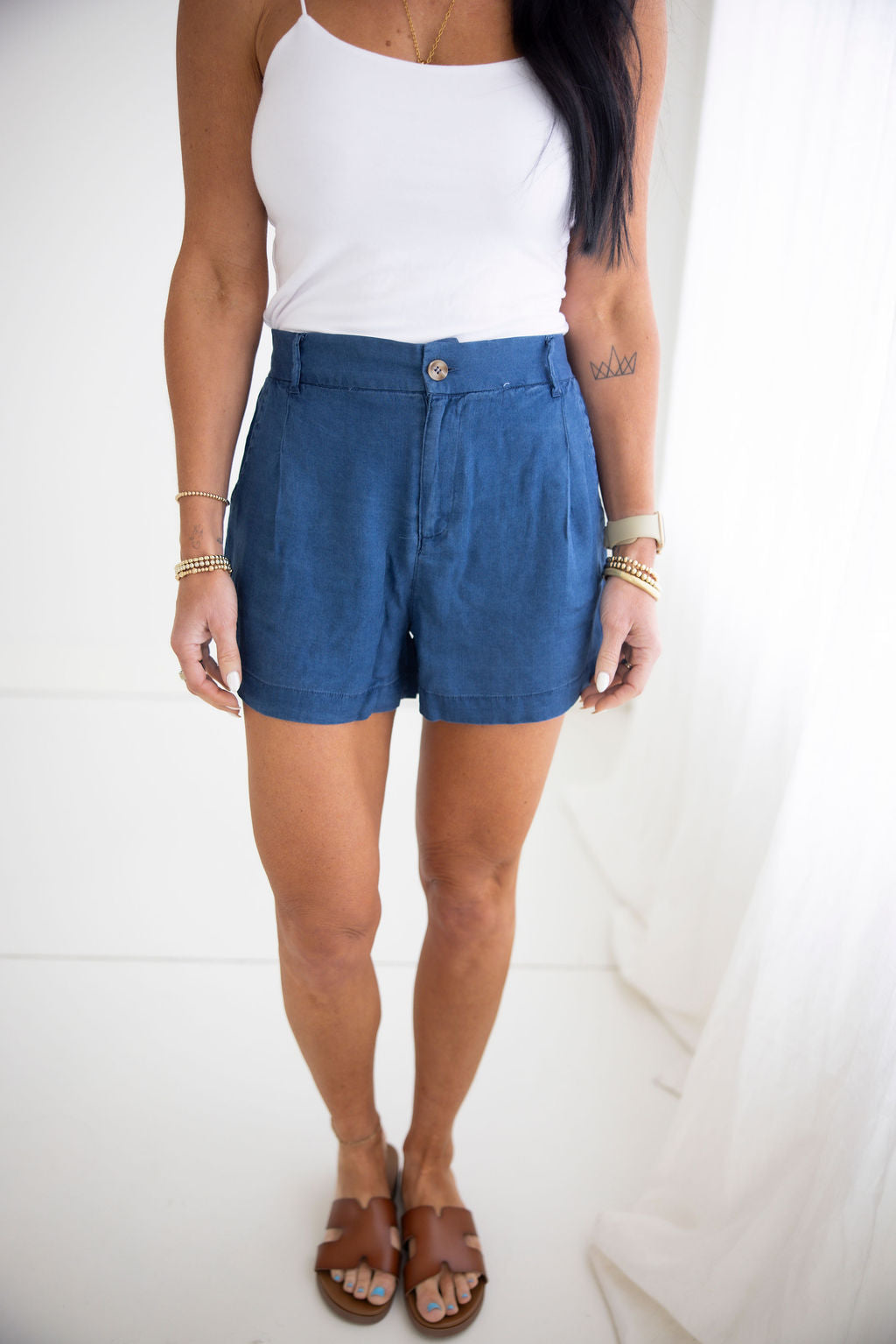 image of Keeley Pintuck Shorts