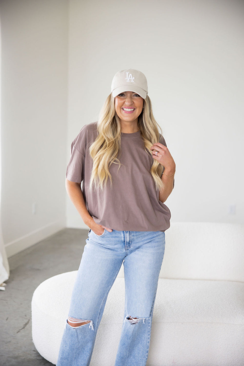 Veblen Oversized Tee by Lily & Lottie