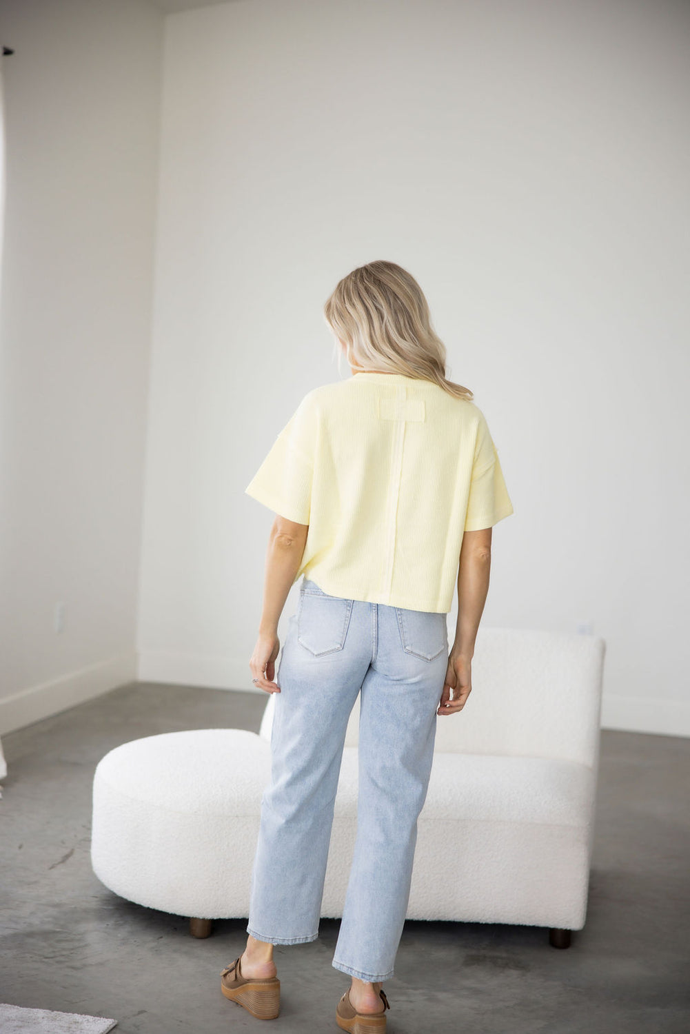 Jersie Ribbed Knit Tee