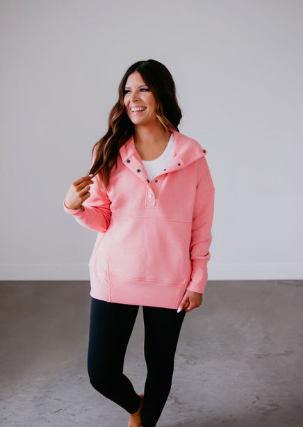 Annika Quarter Snap Hoodie