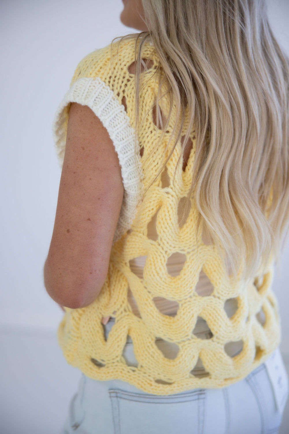 Enola Open Knit Vest